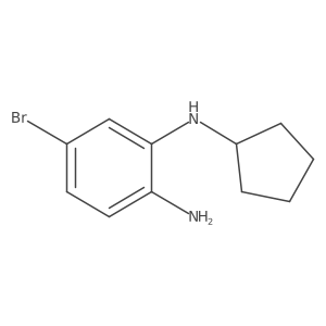 (2-Amino-5-bromophenyl)cyclopentylamine Structure