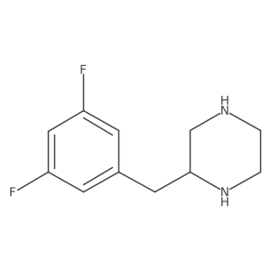 (R)-2-(3,5-Difluorobenzyl)piperazine结构式