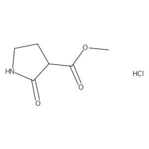 Methyl 2-oxopyrrolidine-3-carboxylate hydrochloride结构式