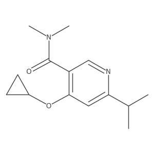 4-Cyclopropoxy-6-isopropyl-N,N-dimethylnicotinamide Structure