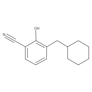3-(Cyclohexylmethyl)-2-hydroxybenzonitrile Structure