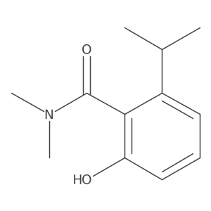 2-Hydroxy-6-isopropyl-N,N-dimethylbenzamide结构式