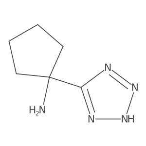 1-(2H-1,2,3,4-tetrazol-5-yl)cyclopentan-1-amine结构式