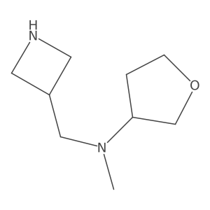 (Azetidin-3-ylmethyl)methyl(tetrahydrofuran-3-yl)amine Structure