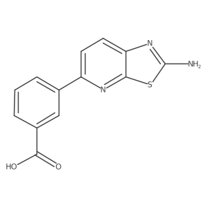 3-(2-Aminothiazolo[5,4-b]pyridin-5-yl)benzoic acid结构式