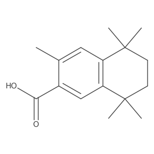 5,6,7,8-tetrahydro-3,5,5,8,8-pentamethyl-2-Naphthalenecarboxylic acid结构式