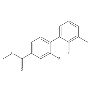 2,2',3'-Trifluorobiphenyl-4-carboxylic acid methyl ester Structure