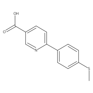 6-(4-Methylthiophenyl)nicotinic acid Structure