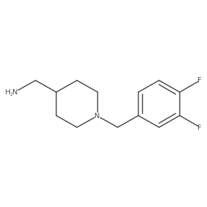 [1-[(3,4-Difluorophenyl)methyl]piperidin-4-yl]methanamine结构式