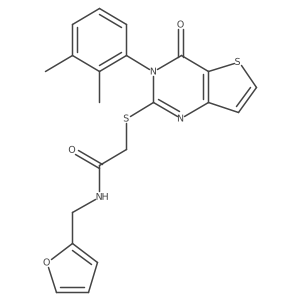2-{[3-(2,3-dimethylphenyl)-4-oxo-3,4-dihydrothieno[3,2-d]pyrimidin-2-yl]sulfanyl}-N-(furan-2-ylmethyl)acetamide Structure