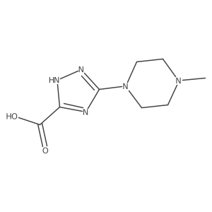 5-(4-Methyl-1-piperazinyl)-1H-1,2,4-triazole-3-carboxylic acid结构式