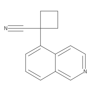 1-(Isoquinolin-5-yl)cyclobutane-1-carbonitrile结构式