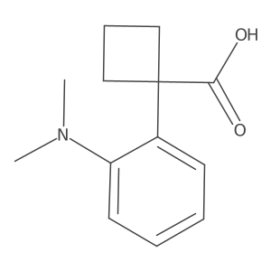 1-[2-(Dimethylamino)phenyl]cyclobutane-1-carboxylic acid结构式