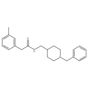 N-((1-benzylpiperidin-4-yl)methyl)-2-(m-tolyl)acetamide结构式