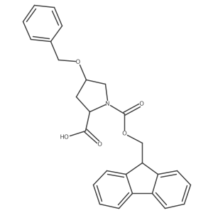 Fmoc-cis-Hyp(Bzl)-OH结构式