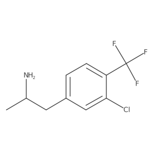 (2R)-1-[3-chloro-4-(trifluoromethyl)phenyl]propan-2-amine结构式