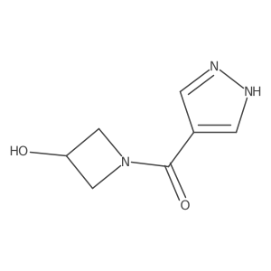 1-(1H-pyrazole-4-carbonyl)azetidin-3-ol Structure