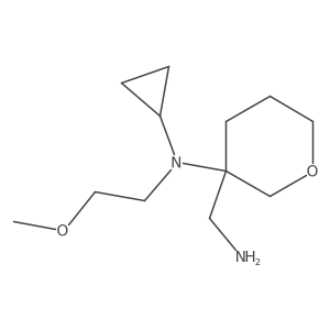 2H-Pyran-3-methanamine, 3-[cyclopropyl(2-methoxyethyl)amino]tetrahydro-结构式