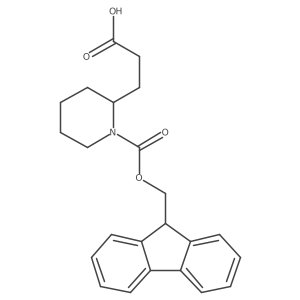 3-(1-{[(9H-fluoren-9-yl)methoxy]carbonyl}piperidin-2-yl)propanoic acid Structure