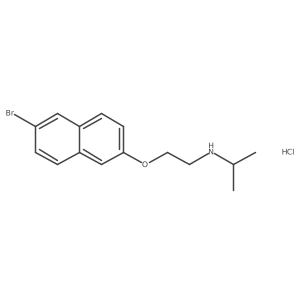 {2-[(6-Bromonaphthalen-2-yl)oxy]ethyl}(propan-2-yl)amine hydrochloride Structure