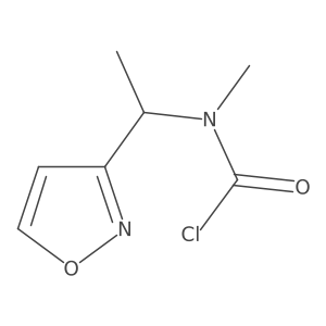 N-[1-(3-isoxazolyl)ethyl]-N-methylCarbamic chloride结构式
