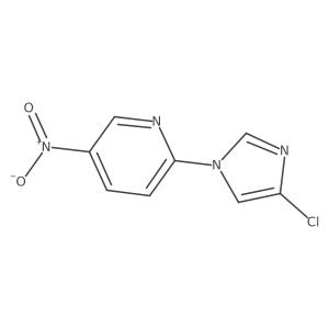 2-(4-chloro-1H-imidazol-1-yl)-5-nitropyridine结构式