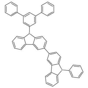 3,3'-BI-9H-Carbazole, 9-phenyl-9'-[1,1':3',1''-terphenyl]-5'-YL- Structure