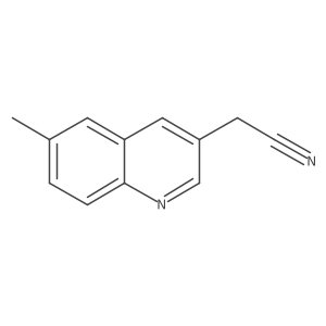 2-(6-Methylquinolin-3-yl)acetonitrile Structure