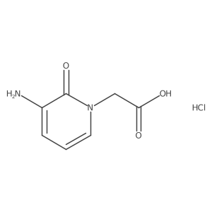 2-(3-Amino-2-oxo-1,2-dihydropyridin-1-yl)acetic acid hydrochloride结构式