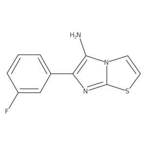 6-(3-Fluorophenyl)imidazo[2,1-b][1,3]thiazol-5-amine Structure