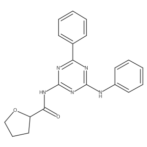 N-(4-anilino-6-phenyl-1,3,5-triazin-2-yl)oxolane-2-carboxamide Structure