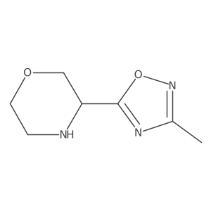 3-(3-Methyl-1,2,4-oxadiazol-5-yl)morpholine Structure