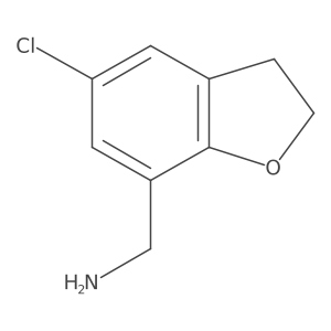 (5-Chloro-2,3-dihydrobenzofuran-7-yl)methanamine Structure