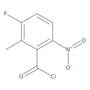 3-Fluoro-2-methyl-6-nitrobenzoyl chloride Structure