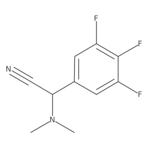 2-(Dimethylamino)-2-(3,4,5-trifluorophenyl)acetonitrile Structure