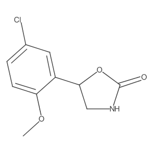 5-(5-Chloro-2-methoxyphenyl)-1,3-oxazolidin-2-one Structure