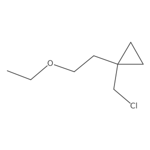 1-(Chloromethyl)-1-(2-ethoxyethyl)cyclopropane Structure