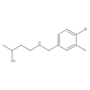 4-{[(4-Bromo-3-fluorophenyl)methyl]amino}butan-2-ol Structure