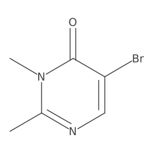 5-Bromo-2,3-dimethylpyrimidin-4-one Structure