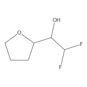2,2-difluoro-1-tetrahydrofuran-2-yl-ethanol Structure