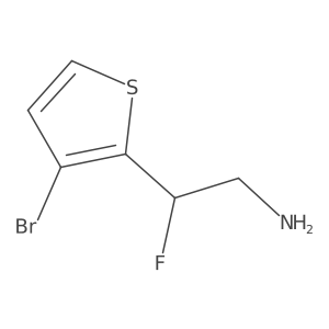 2-(3-Bromothiophen-2-yl)-2-fluoroethan-1-amine Structure