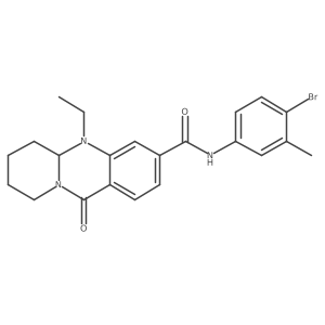 N-(4-bromo-3-methylphenyl)-5-ethyl-11-oxo-5,6,7,8,9,11-hexahydro-5aH-pyrido[2,1-b]quinazoline-3-carboxamide Structure