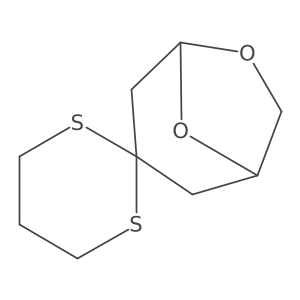 (1'R,5'S)-spiro[1,3-dithiane-2,3'-6,8-dioxabicyclo[3.2.1]octane]结构式