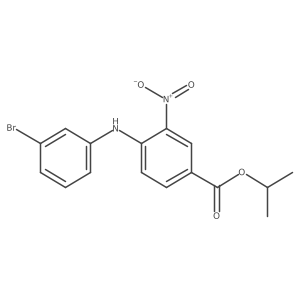 Isopropyl 4-(3-bromophenylamino)-3-nitrobenzoate结构式