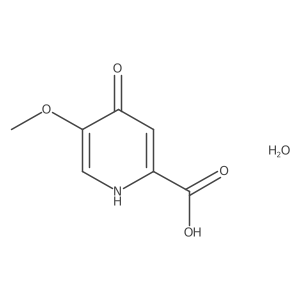 4-Hydroxy-5-methoxy-2-pyridinecarboxylic acid hydrate结构式