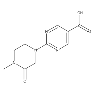 2-(4-Methyl-3-oxopiperazin-1-yl)pyrimidine-5-carboxylic acid Structure