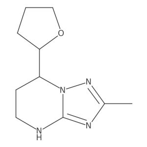 2-methyl-7-(oxolan-2-yl)-4H,5H,6H,7H-[1,2,4]triazolo[1,5-a]pyrimidine结构式