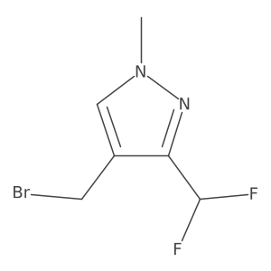 4-(bromomethyl)-3-(difluoromethyl)-1-methyl-1H-pyrazole Structure