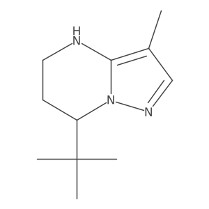 7-tert-Butyl-3-methyl-4H,5H,6H,7H-pyrazolo[1,5-a]pyrimidine Structure
