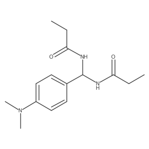 Propionamide, N,Na(2)-[p-(dimethylamino)benzylidene]bis- Structure